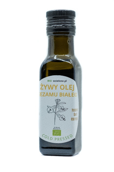 BIO ŻYWY OLEJ Z SEZAMU BIAŁEGO 100ml