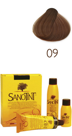 Farba do włosów SANOTINT CLASSIC – 09 NATURALNY ŚREDNI BLOND - Farba na bazie naturalnych składników