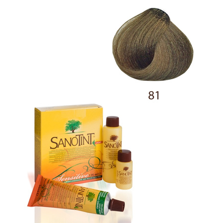 Farba do włosów SANOTINT SENSITIVE – 81 NATURALNY ŚREDNI BLOND - Ultradelikatna farba do włosów na bazie naturalnych składników