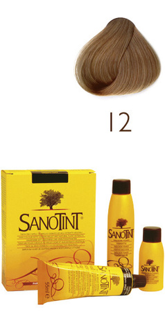 Farba do włosów SANOTINT CLASSIC – 12 NATURALNY ZŁOTY BLOND - Farba na bazie naturalnych składników