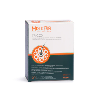 Witaminy i minerały wzmacniające włosy i paznokcie – TRICOX MIGLIORIN – (20+20+20 tabs)